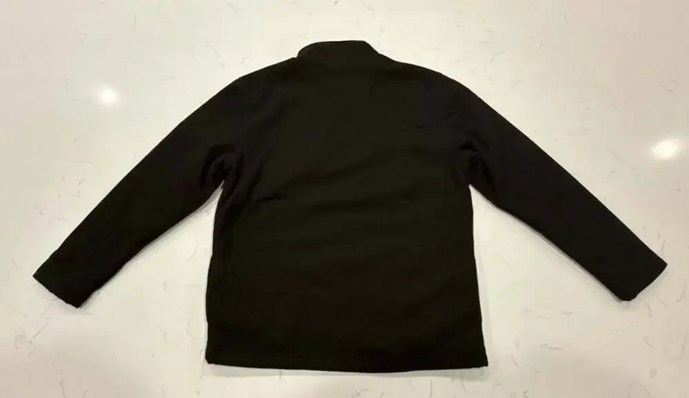 Orvis Quarter Zip Pullover Size M Dark Brown Fleece Sweater